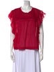 Étoile Isabel Marant Scoop Neck Short Sleeve Blouse