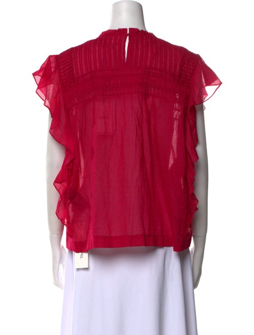 Étoile Isabel Marant Scoop Neck Short Sleeve Blouse