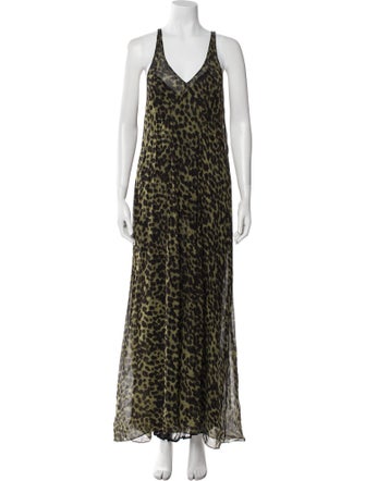 Étoile Isabel Marant Animal Print Long Dress