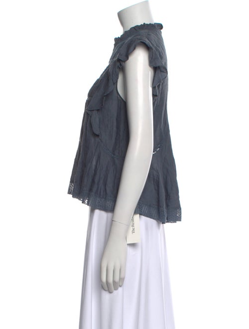 Étoile Isabel Marant Mock Neck Short Sleeve Crop Top