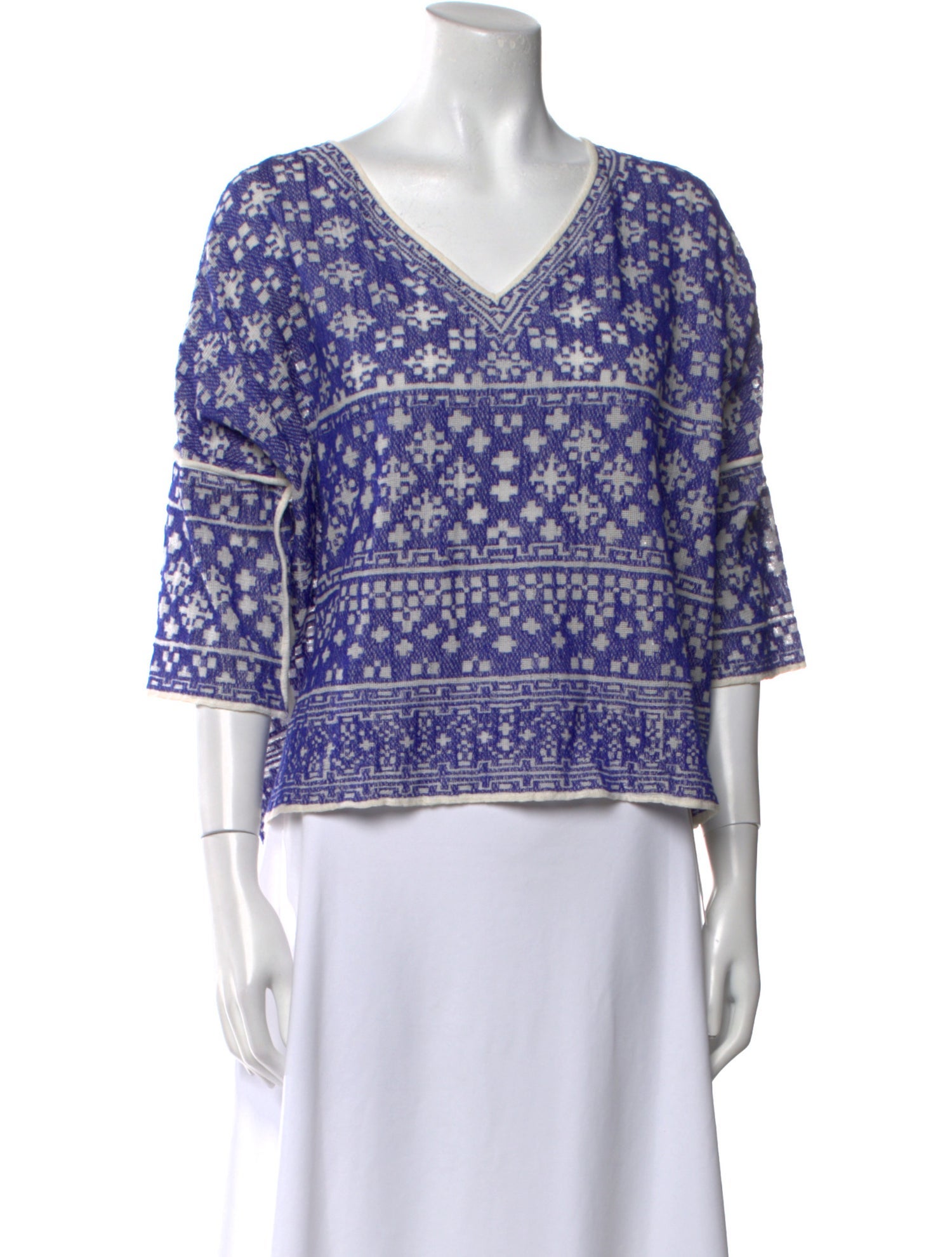 Étoile Isabel Marant Printed V-Neck Top