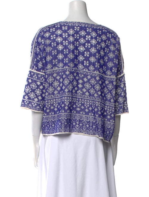 Étoile Isabel Marant Printed V-Neck Top