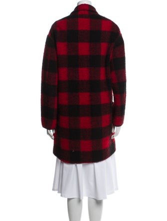 Étoile Isabel Marant Wool Plaid Print Coat