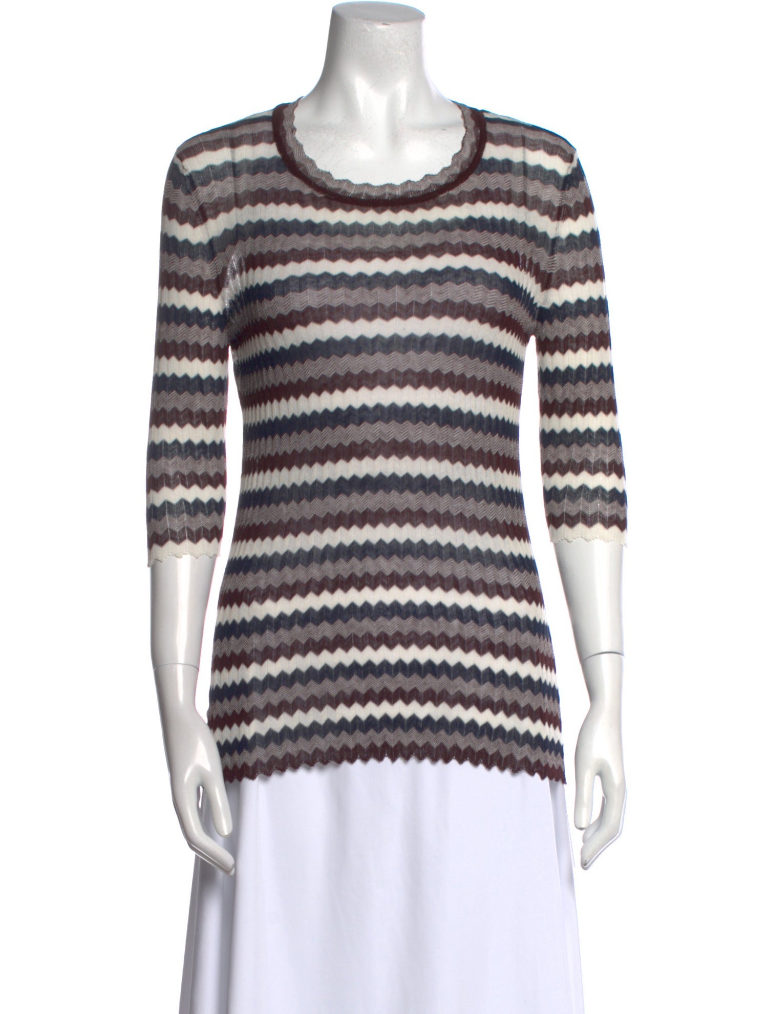 Étoile Isabel Marant Striped Scoop Neck T-Shirt