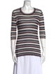 Étoile Isabel Marant Striped Scoop Neck T-Shirt