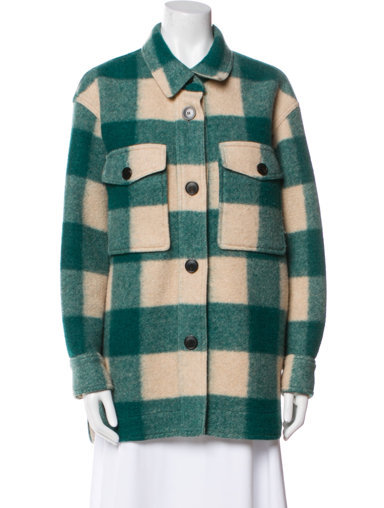 Étoile Isabel Marant Plaid Print Coat