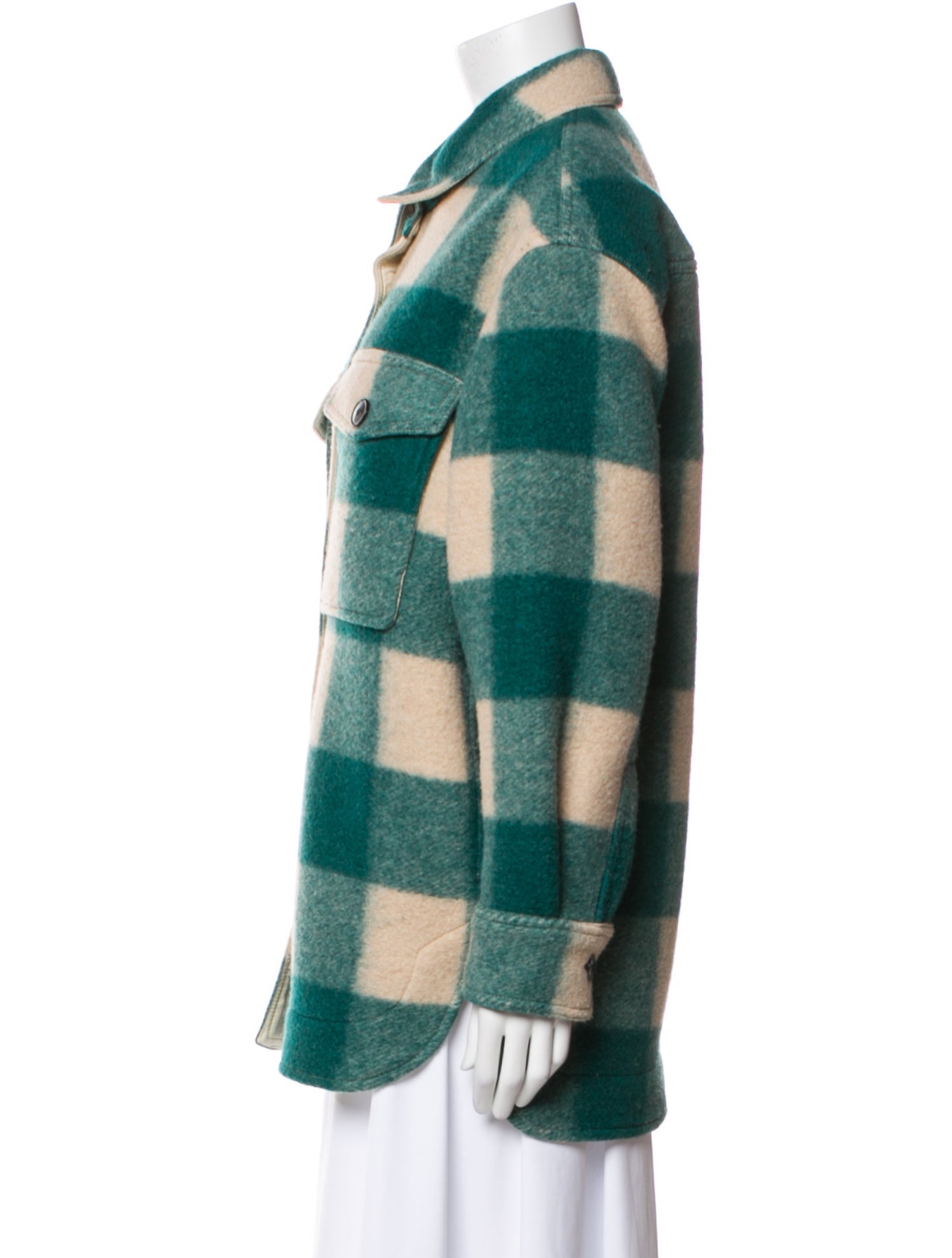 Étoile Isabel Marant Plaid Print Coat