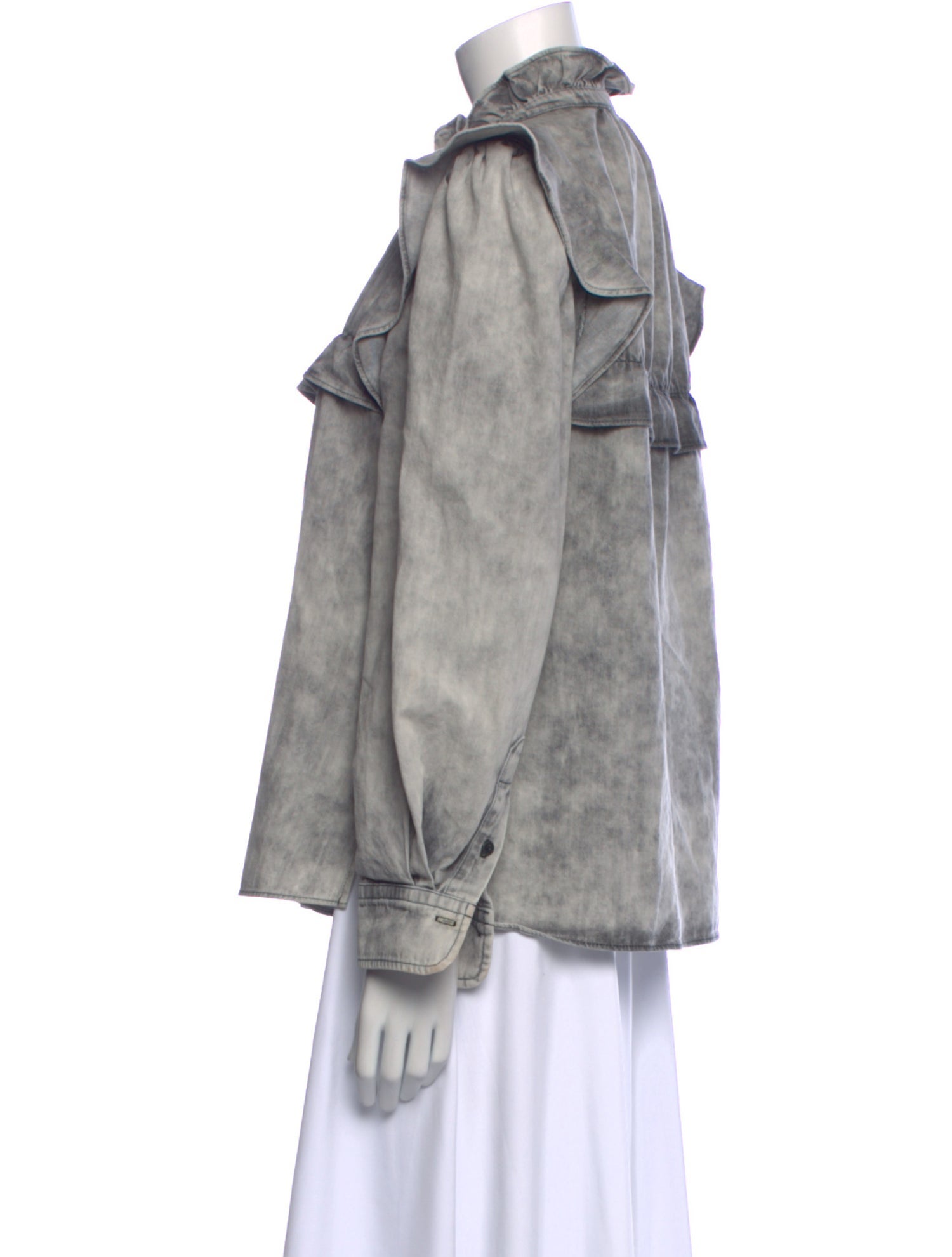 Étoile Isabel Marant Mock Neck Long Sleeve Blouse