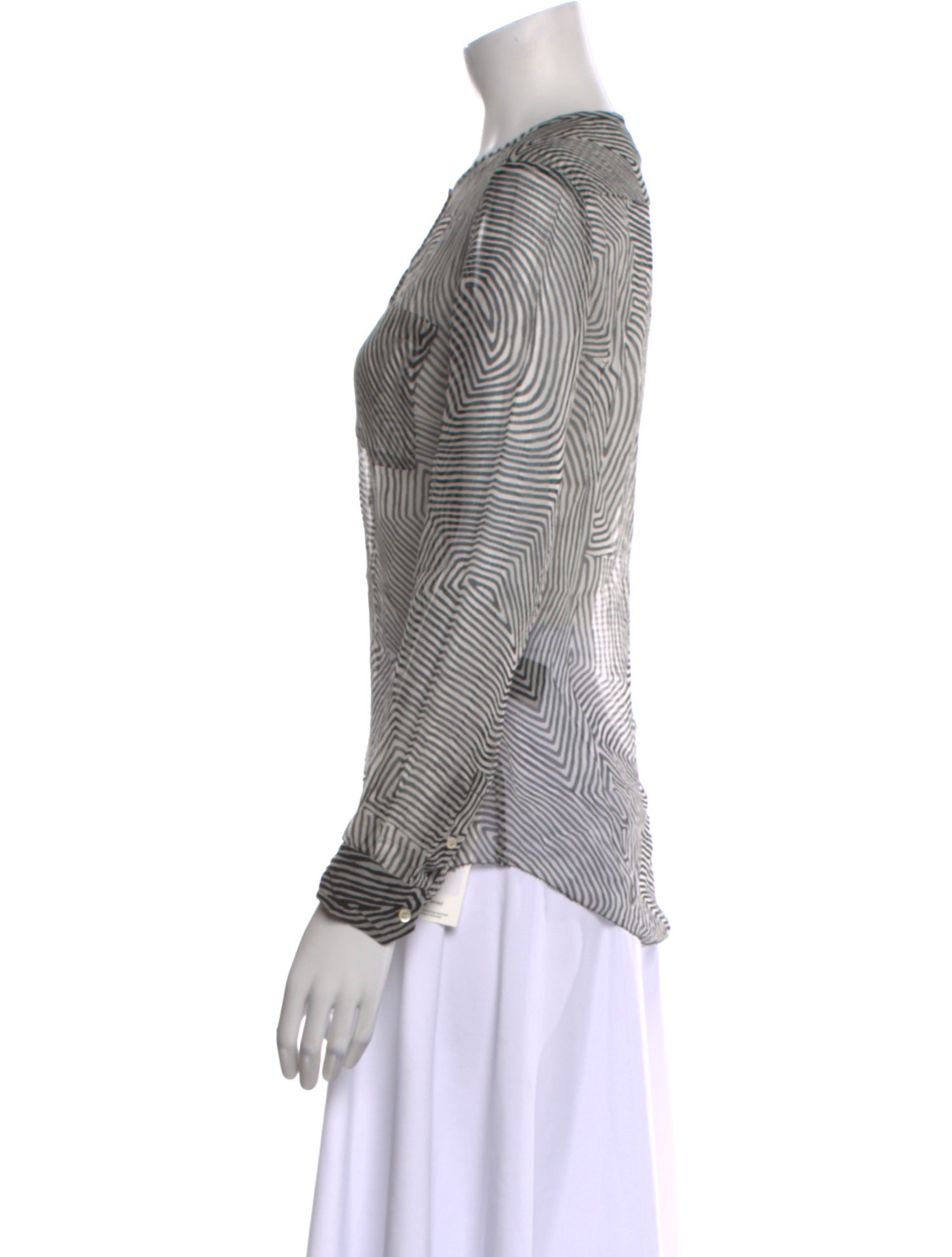 Étoile Isabel Marant Silk Striped Button-Up Top