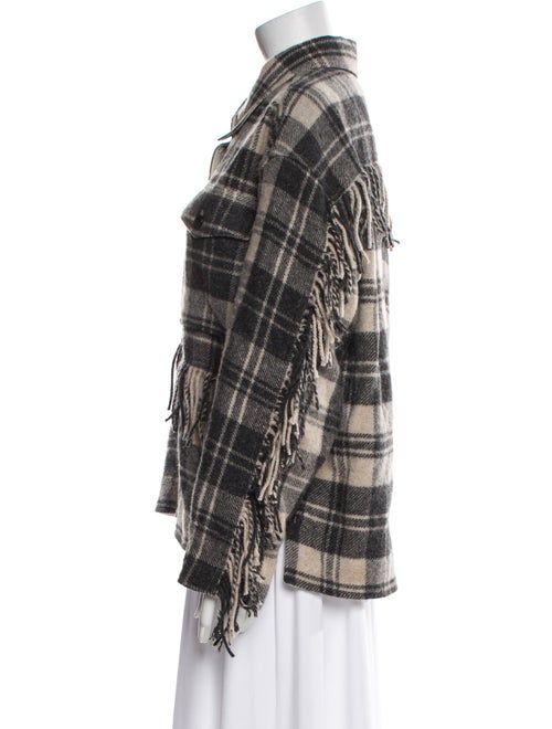 Étoile Isabel Marant Wool Plaid Print Jacket