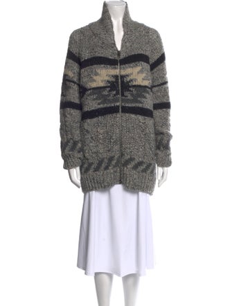 Étoile Isabel Marant Printed V-Neck Sweater