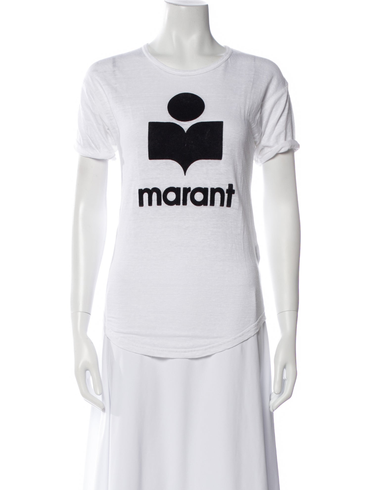 Étoile Isabel Marant Linen Graphic Print T-Shirt