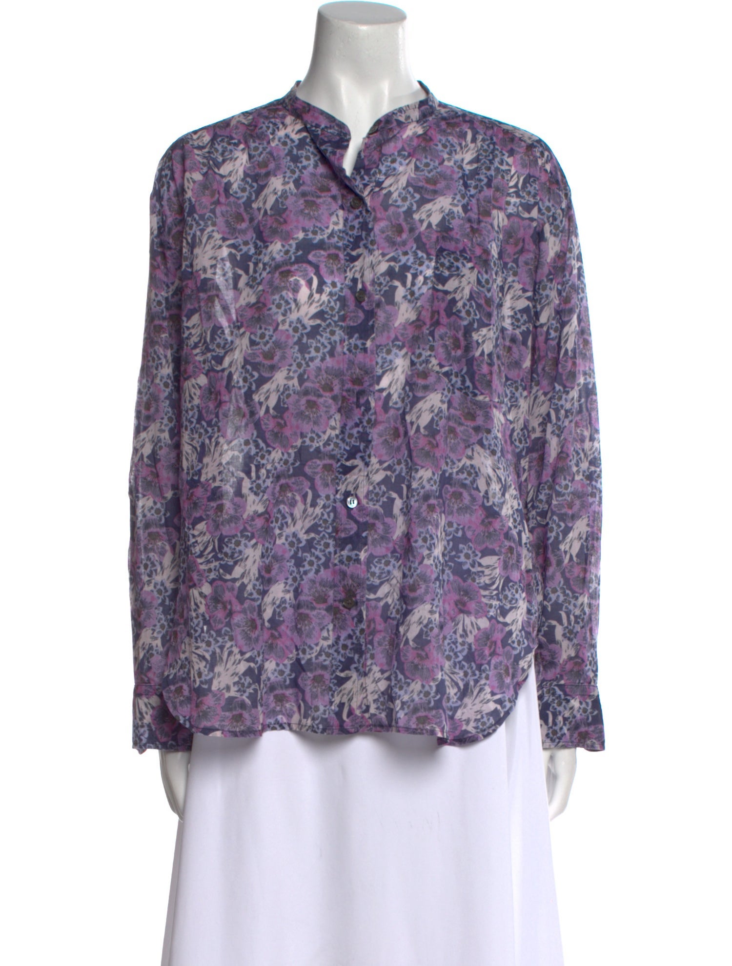Étoile Isabel Marant Floral Print V-Neck Blouse