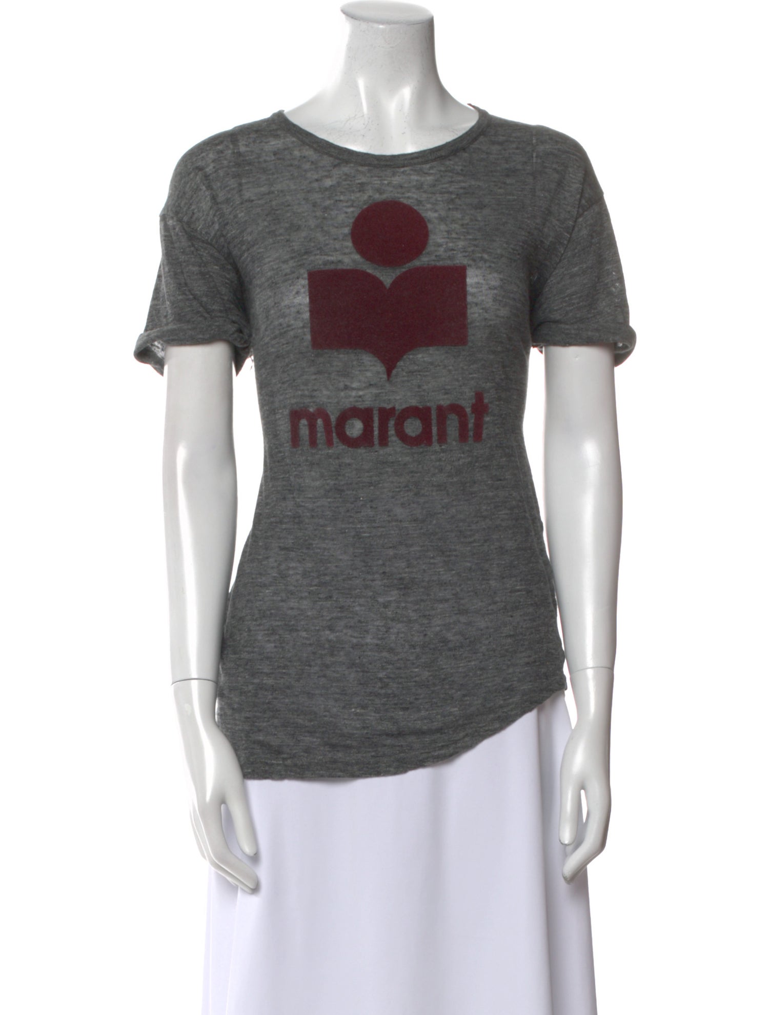 Étoile Isabel Marant Linen Graphic Print T-Shirt