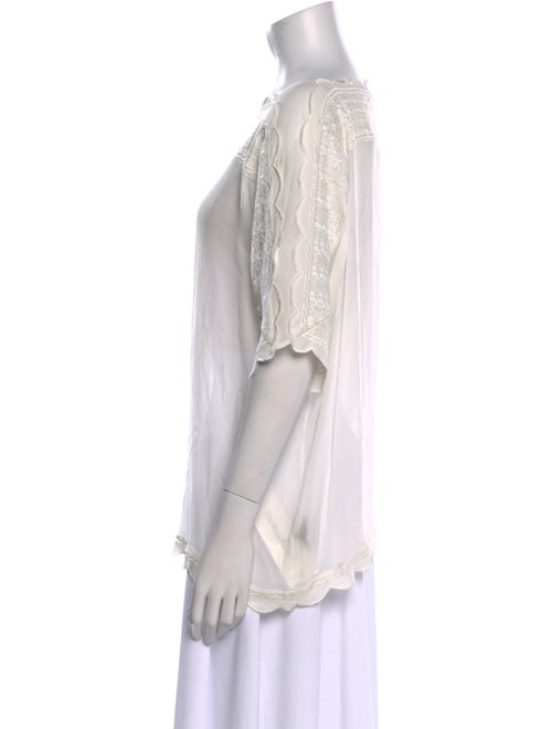 Étoile Isabel Marant Scoop Neck Short Sleeve Blouse