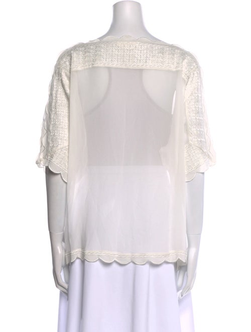 Étoile Isabel Marant Scoop Neck Short Sleeve Blouse