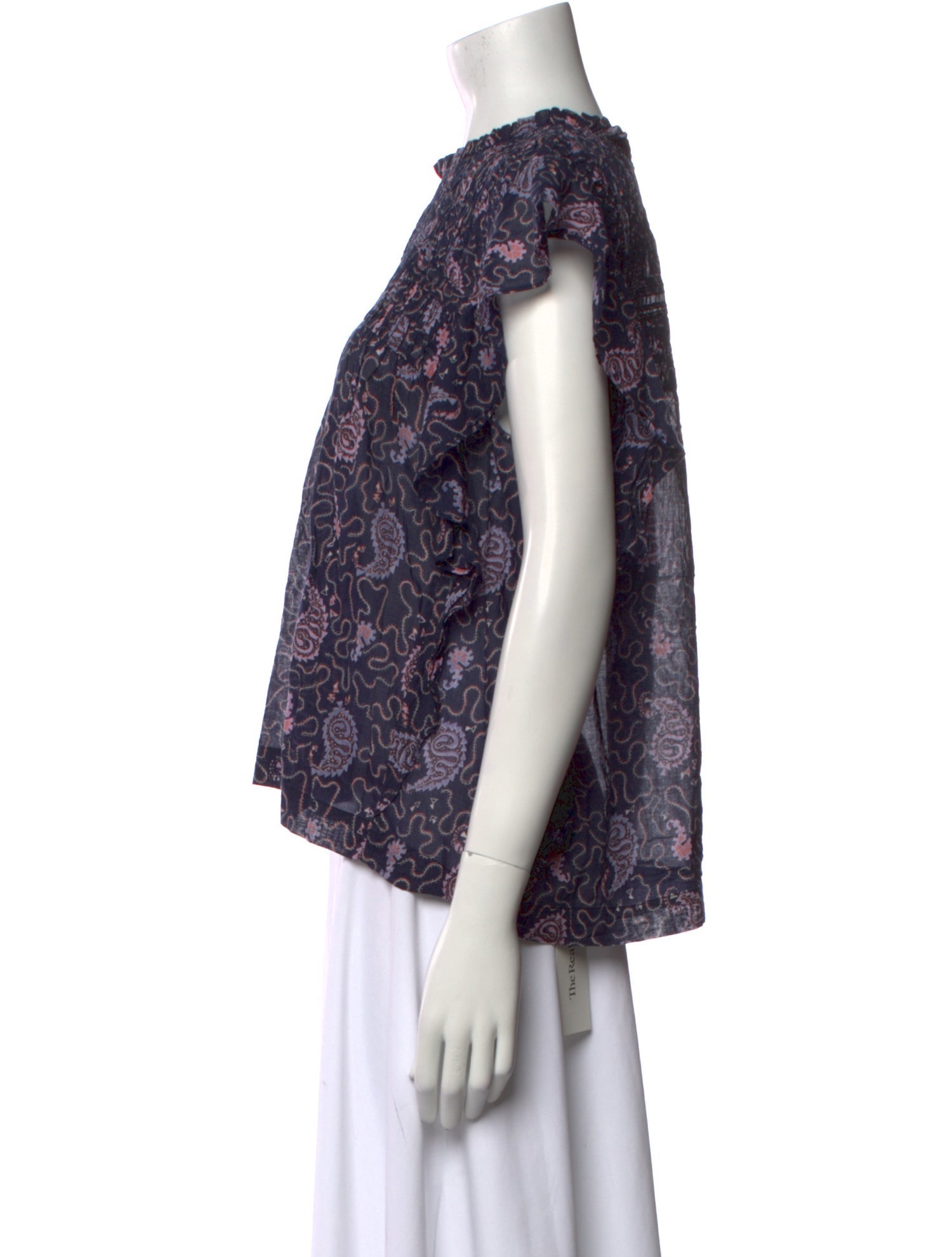 Étoile Isabel Marant Paisley Print Mock Neck Blouse