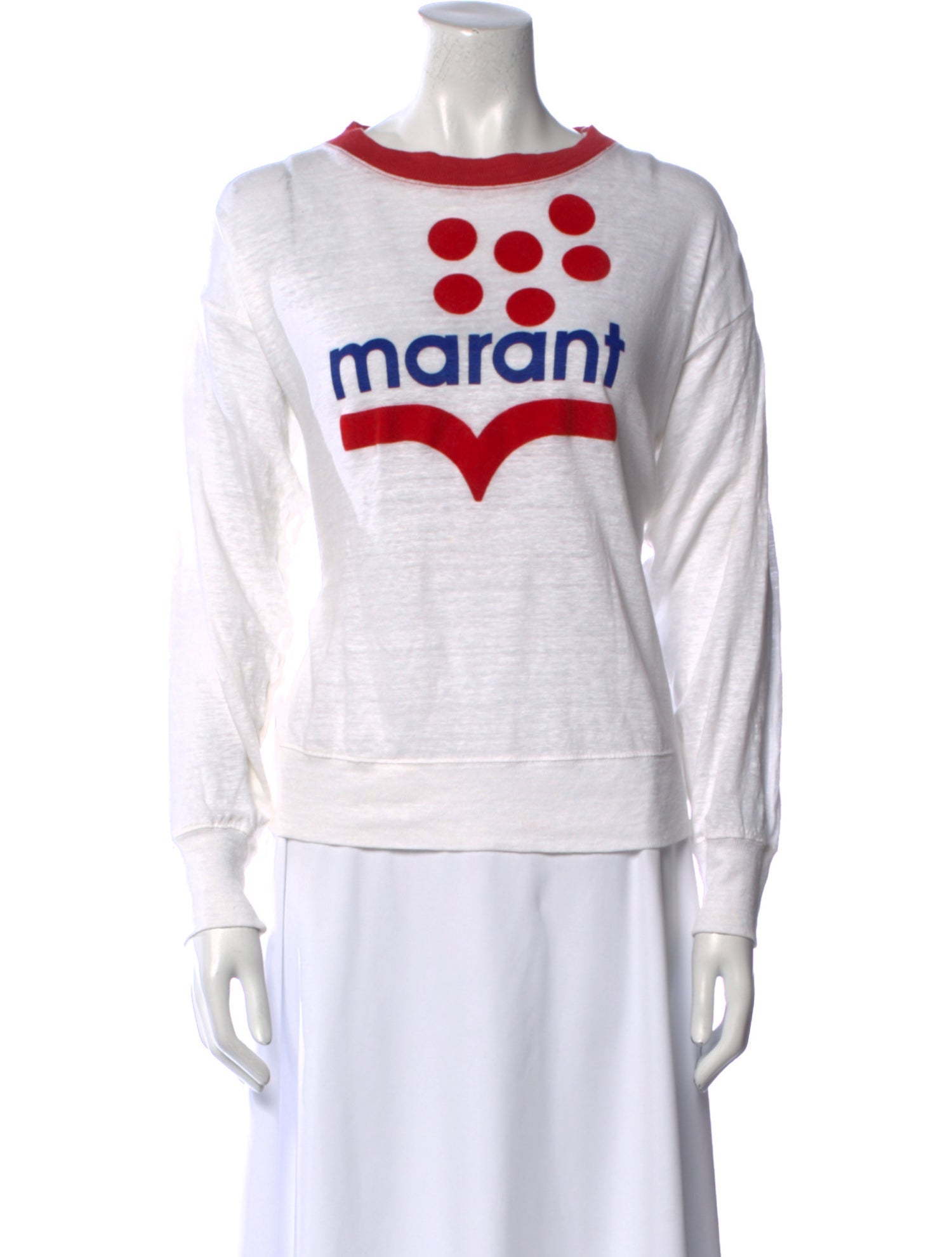 Étoile Isabel Marant Linen Graphic Print Sweatshirt