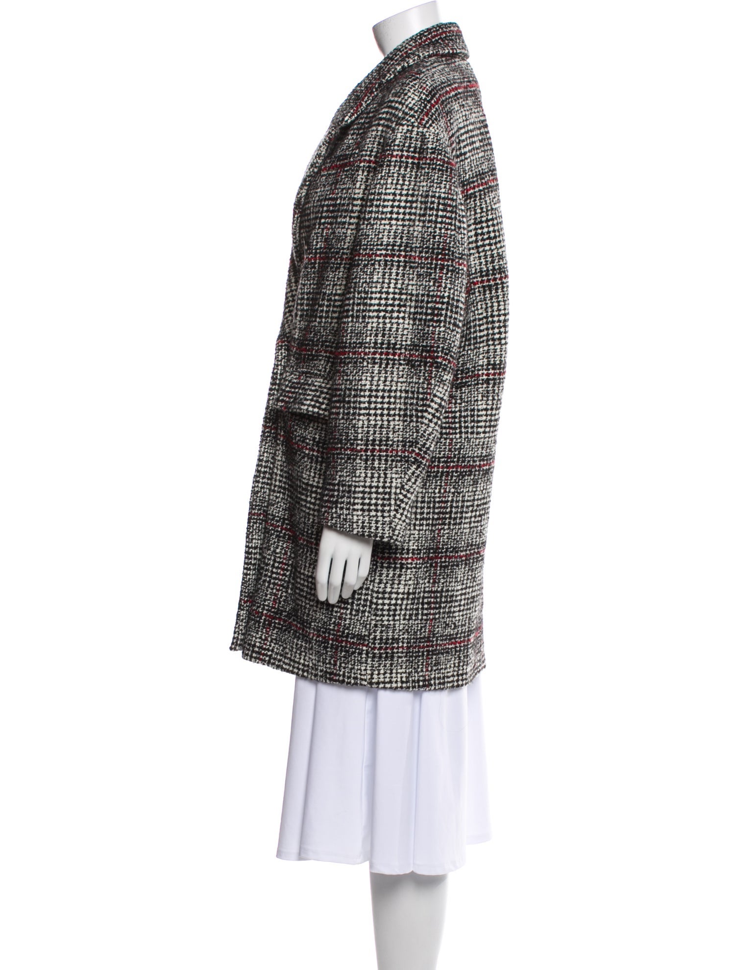 Étoile Isabel Marant Plaid Print Peacoat