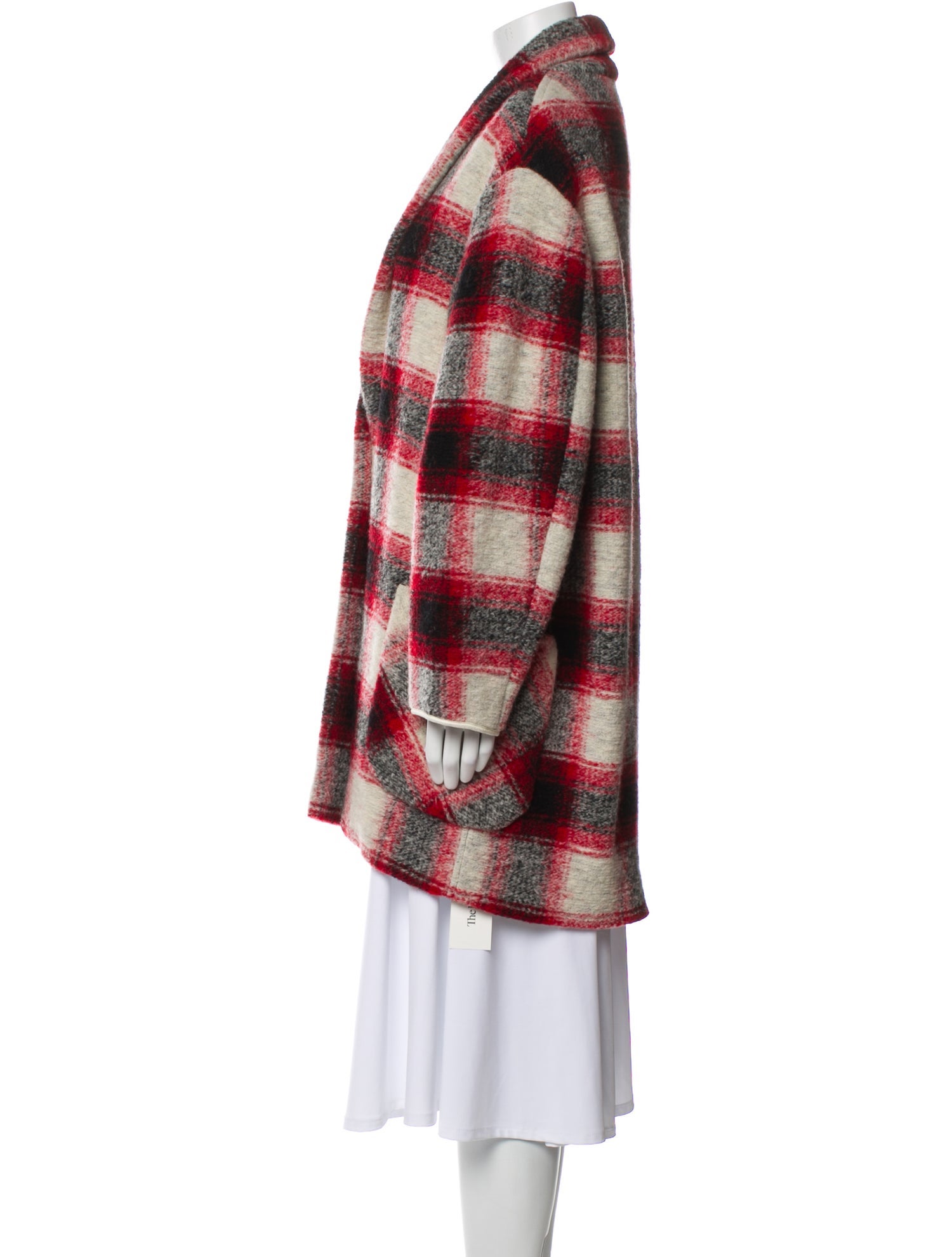 Étoile Isabel Marant Wool Plaid Print Coat