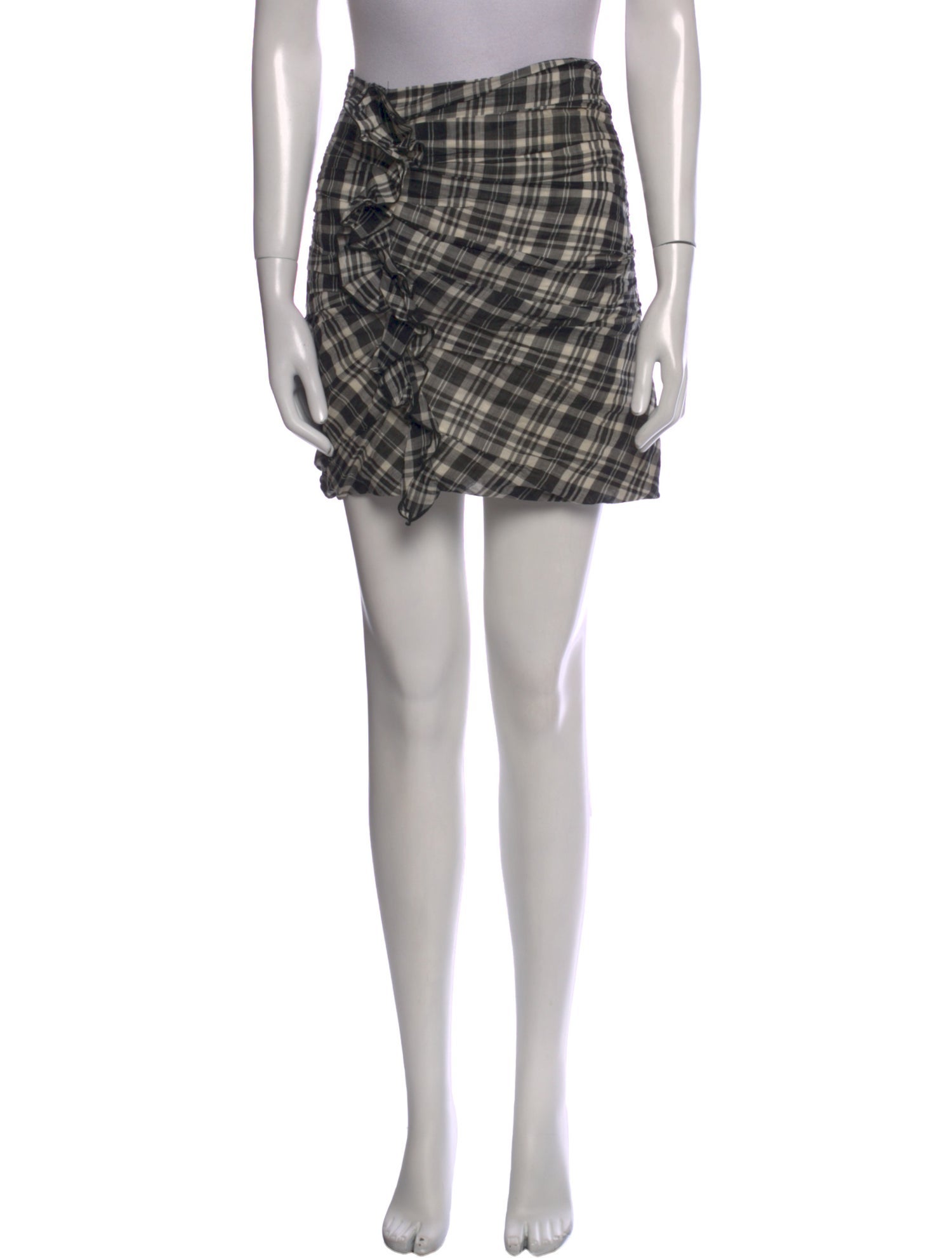 Étoile Isabel Marant Plaid Print Mini Skirt