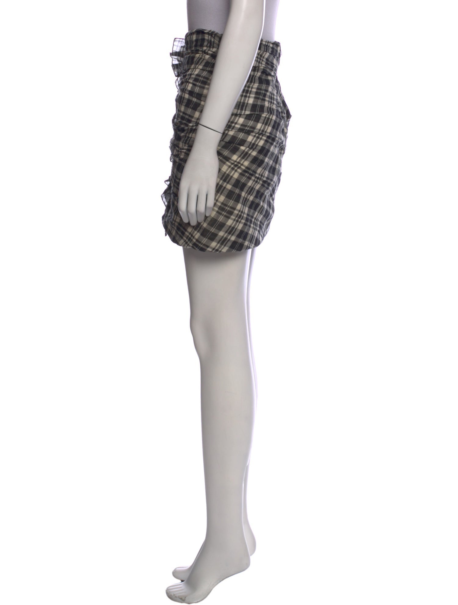 Étoile Isabel Marant Plaid Print Mini Skirt