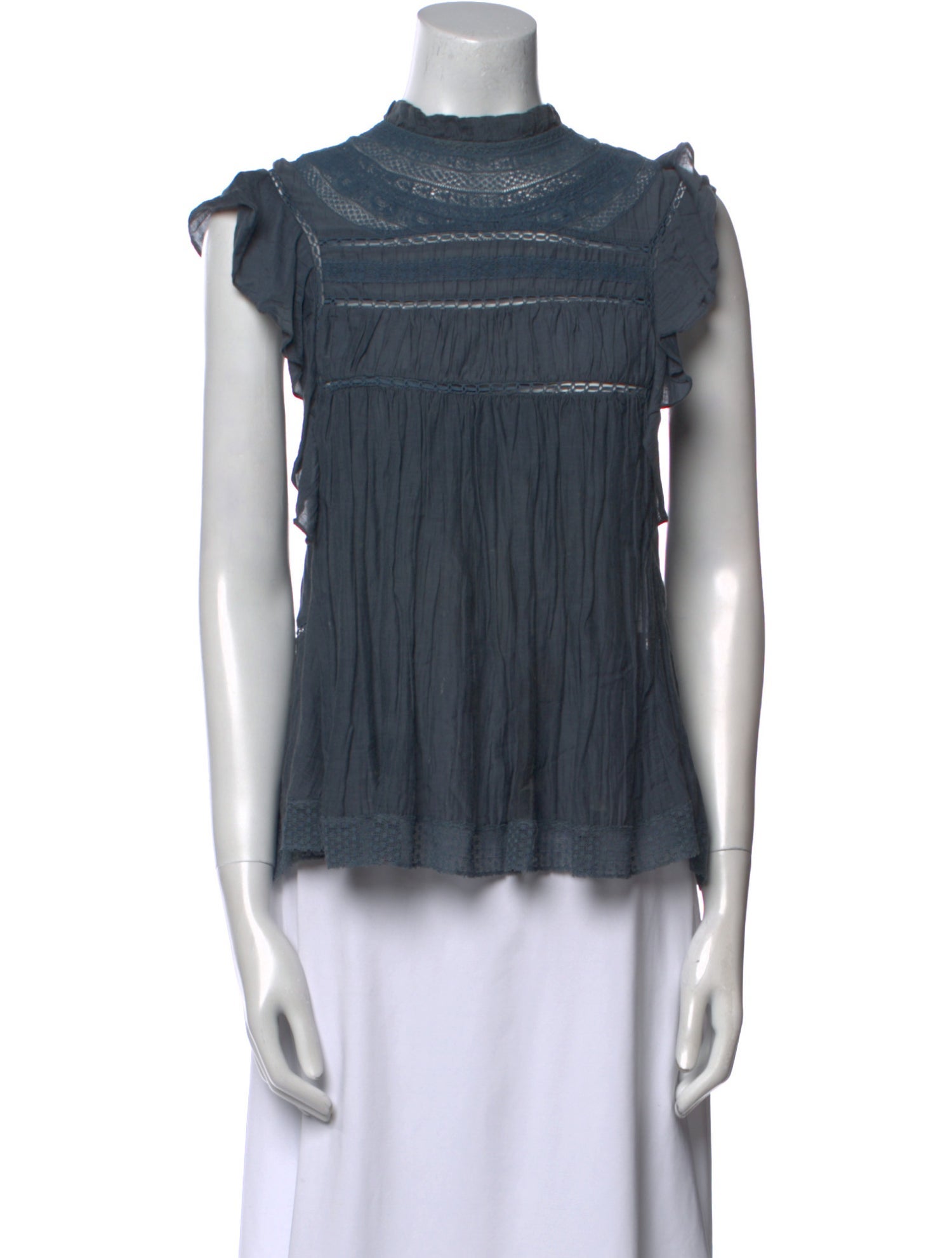 Étoile Isabel Marant Mock Neck Sleeveless Blouse
