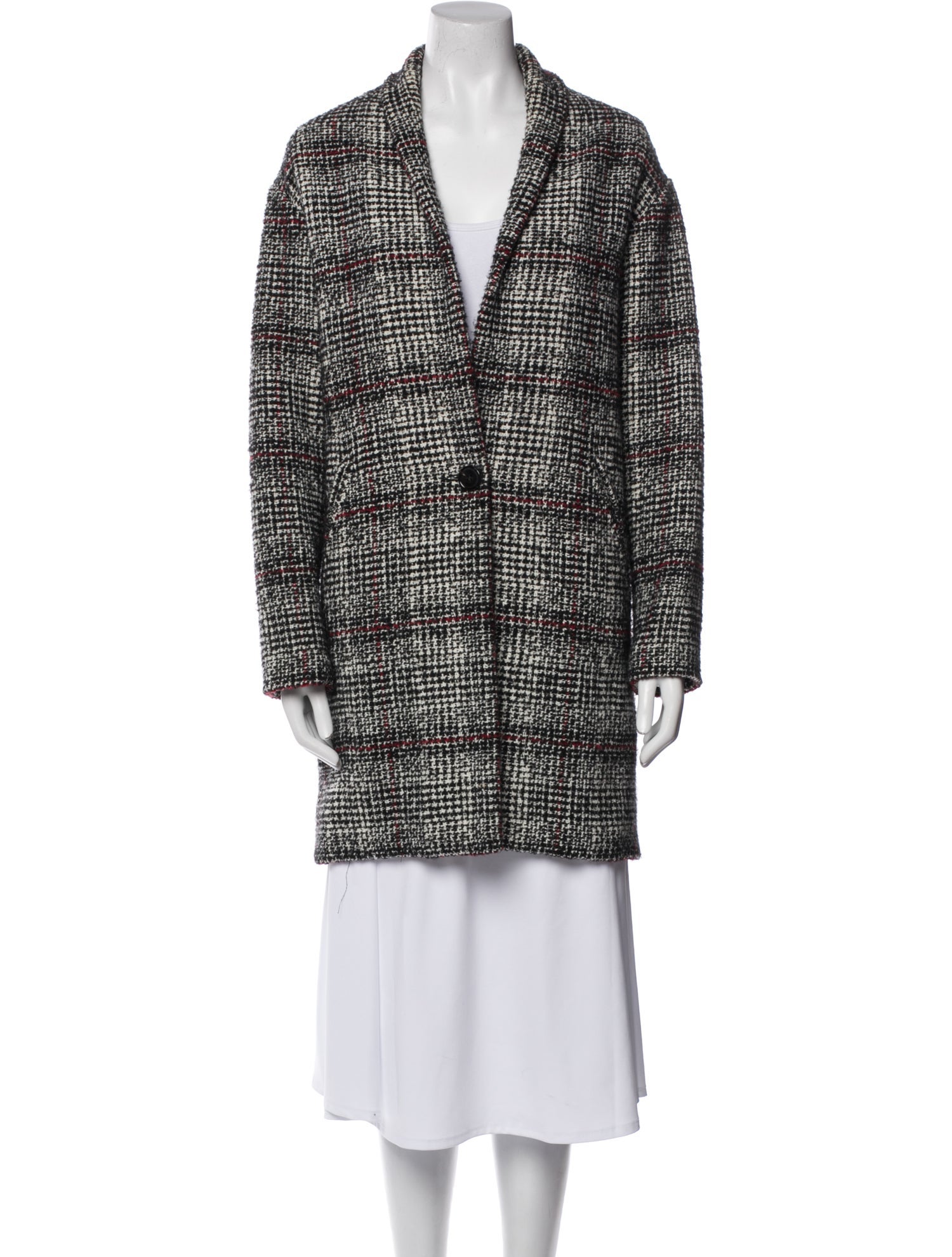 Étoile Isabel Marant Plaid Print Coat