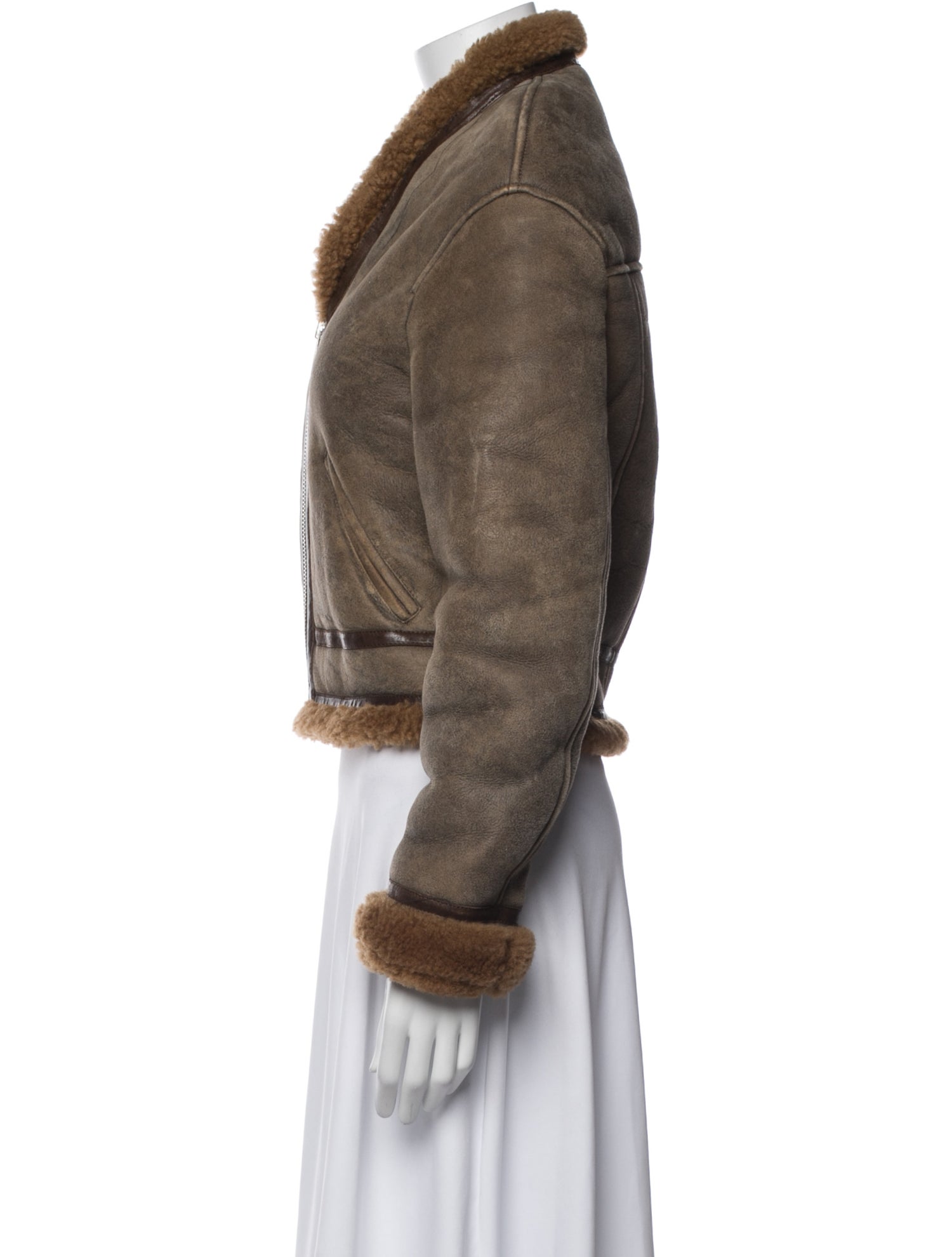 Étoile Isabel Marant Lambskin Faux Fur Jacket