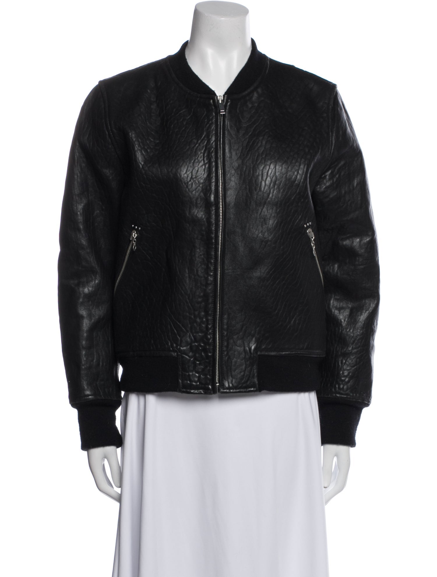 Étoile Isabel Marant Lamb Leather Bomber Jacket