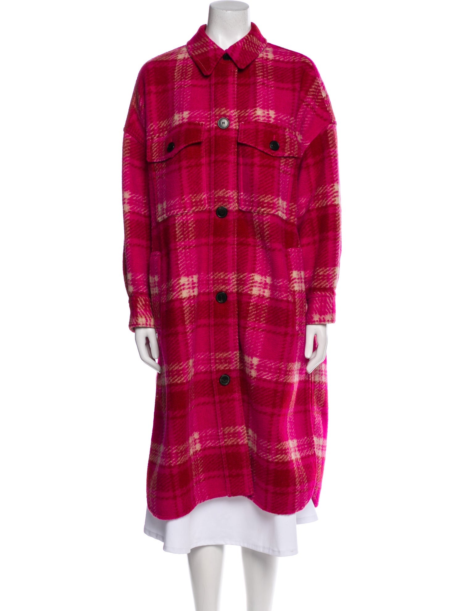 Étoile Isabel Marant Plaid Print Coat