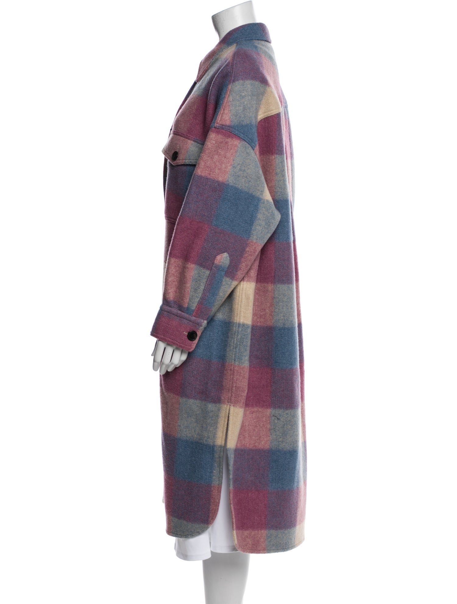 Étoile Isabel Marant Plaid Print Trench Coat w/ Tags