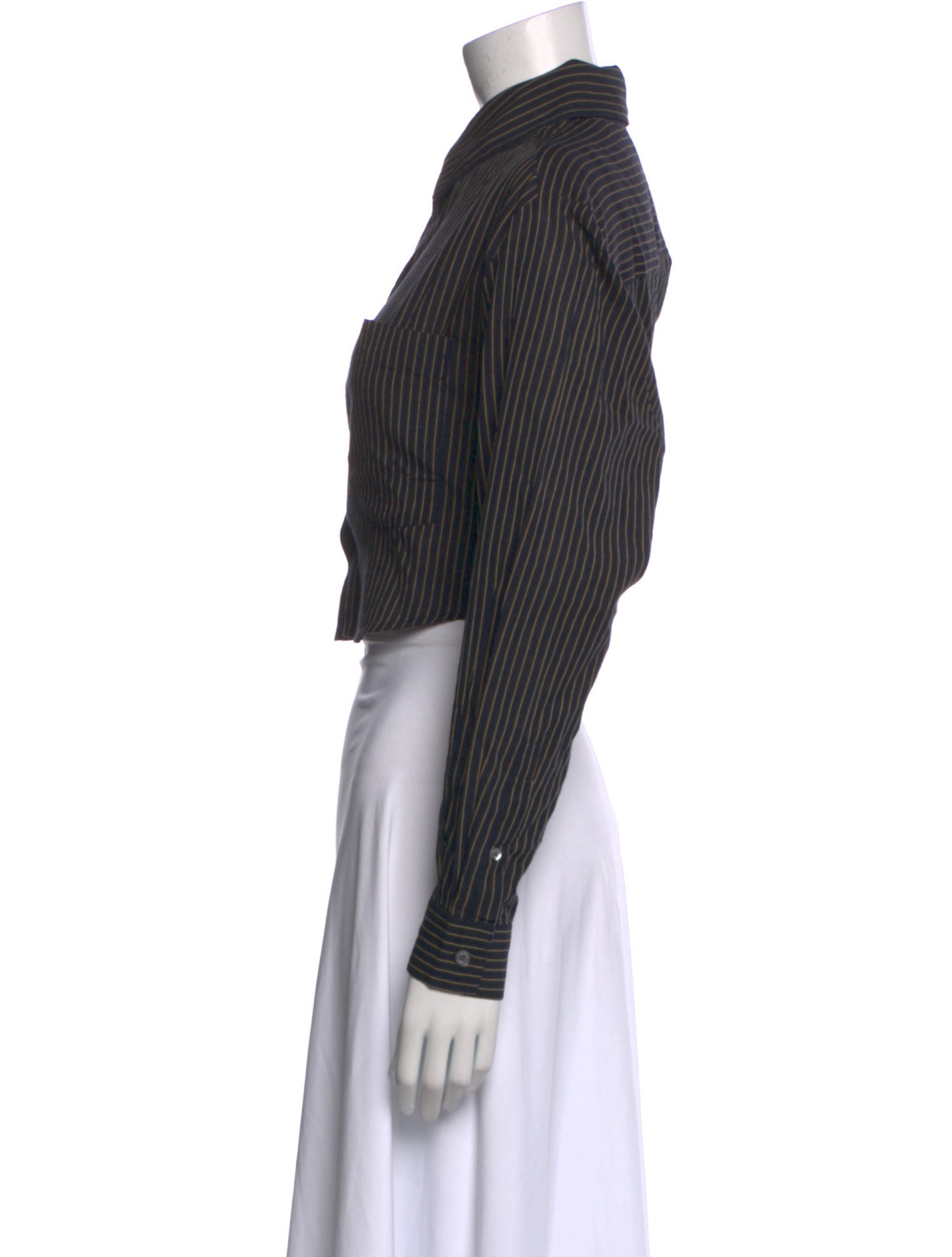 Étoile Isabel Marant Striped Long Sleeve Crop Top