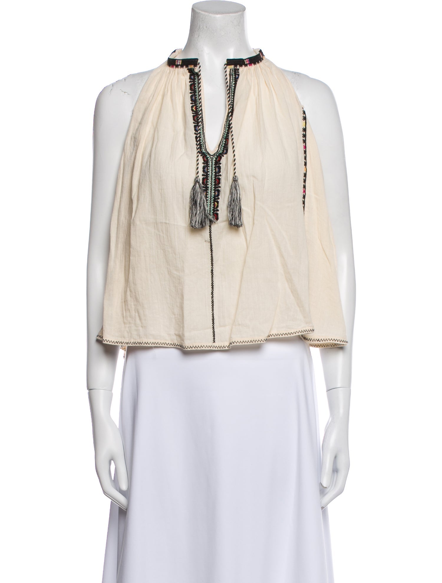 Étoile Isabel Marant Halterneck Sleeveless Crop Top