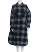 Étoile Isabel Marant Plaid Print Faux Fur Coat