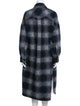 Étoile Isabel Marant Plaid Print Faux Fur Coat