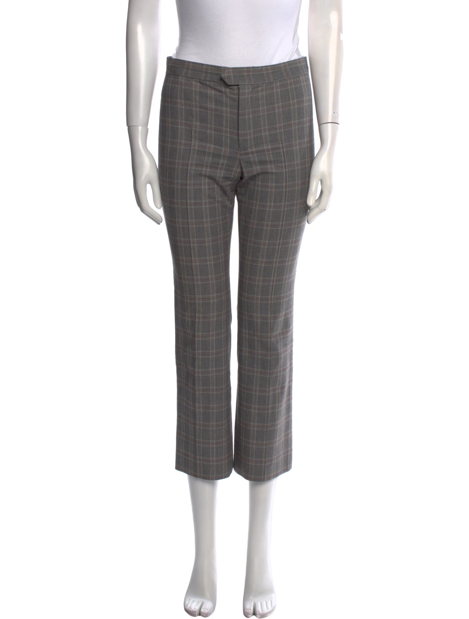 Étoile Isabel Marant Plaid Print Straight Leg Pants