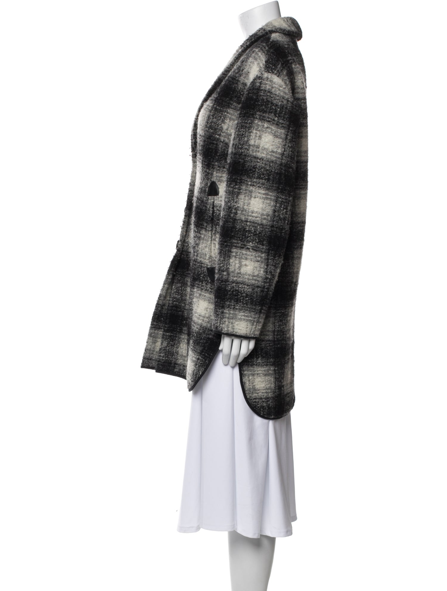 Étoile Isabel Marant Wool Plaid Print Jacket
