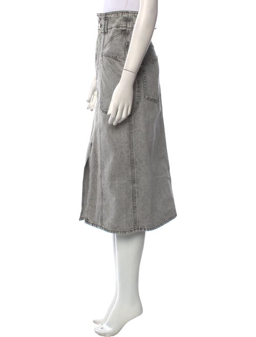 Étoile Isabel Marant Distressed Accents Midi Length Skirt