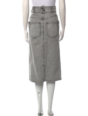 Étoile Isabel Marant Distressed Accents Midi Length Skirt