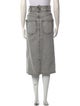 Étoile Isabel Marant Distressed Accents Midi Length Skirt