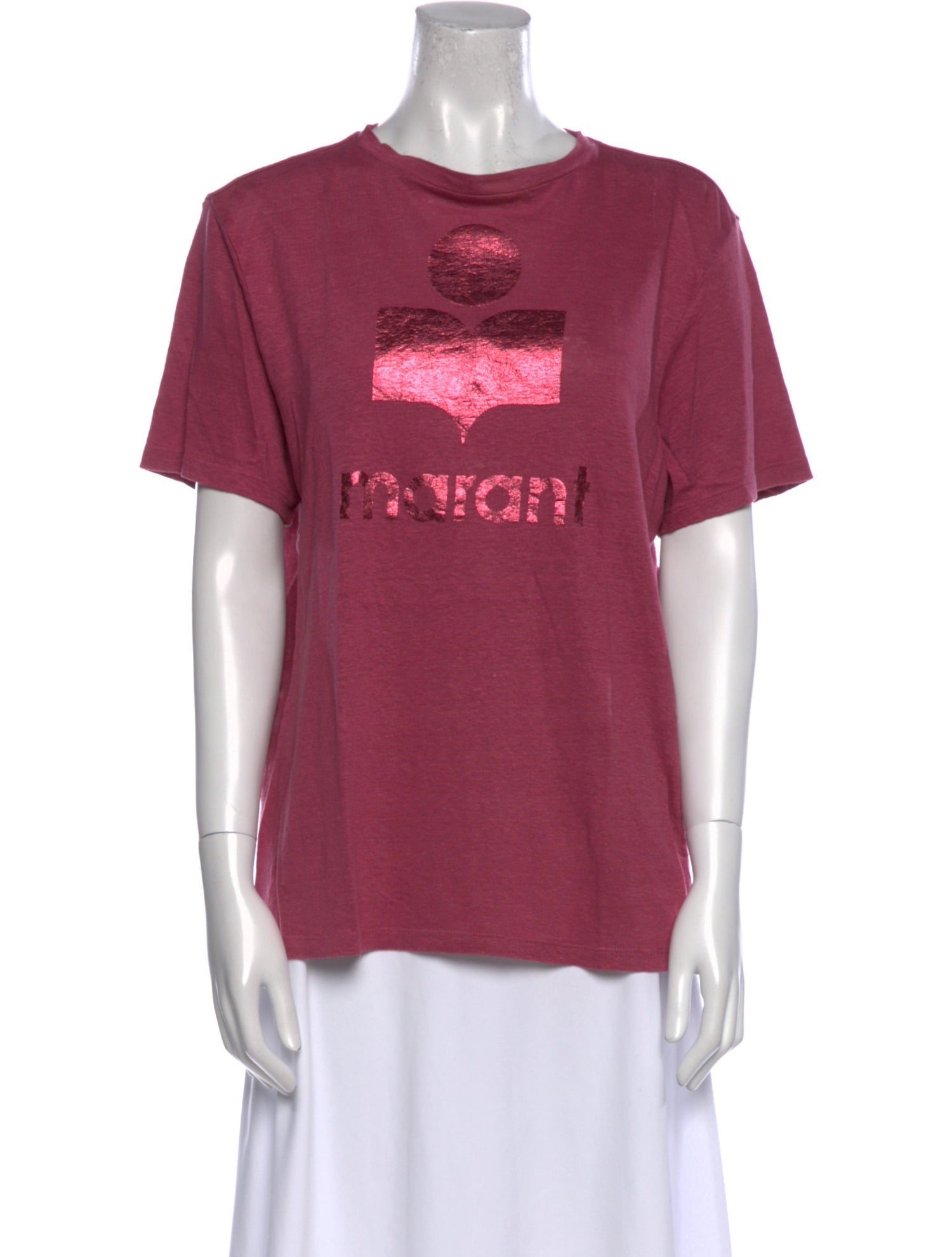 Étoile Isabel Marant Linen Graphic Print T-Shirt