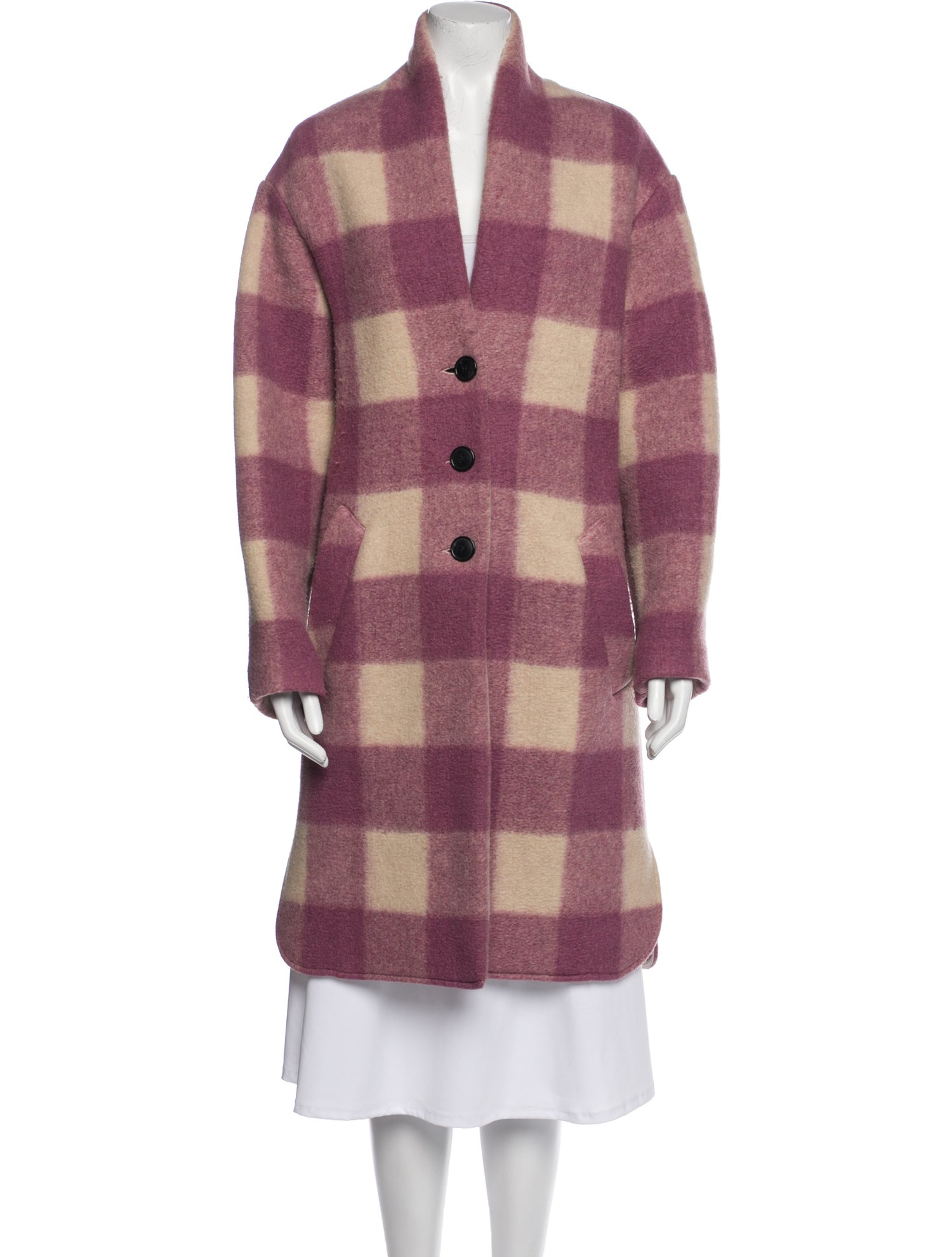 Étoile Isabel Marant Plaid Print Coat