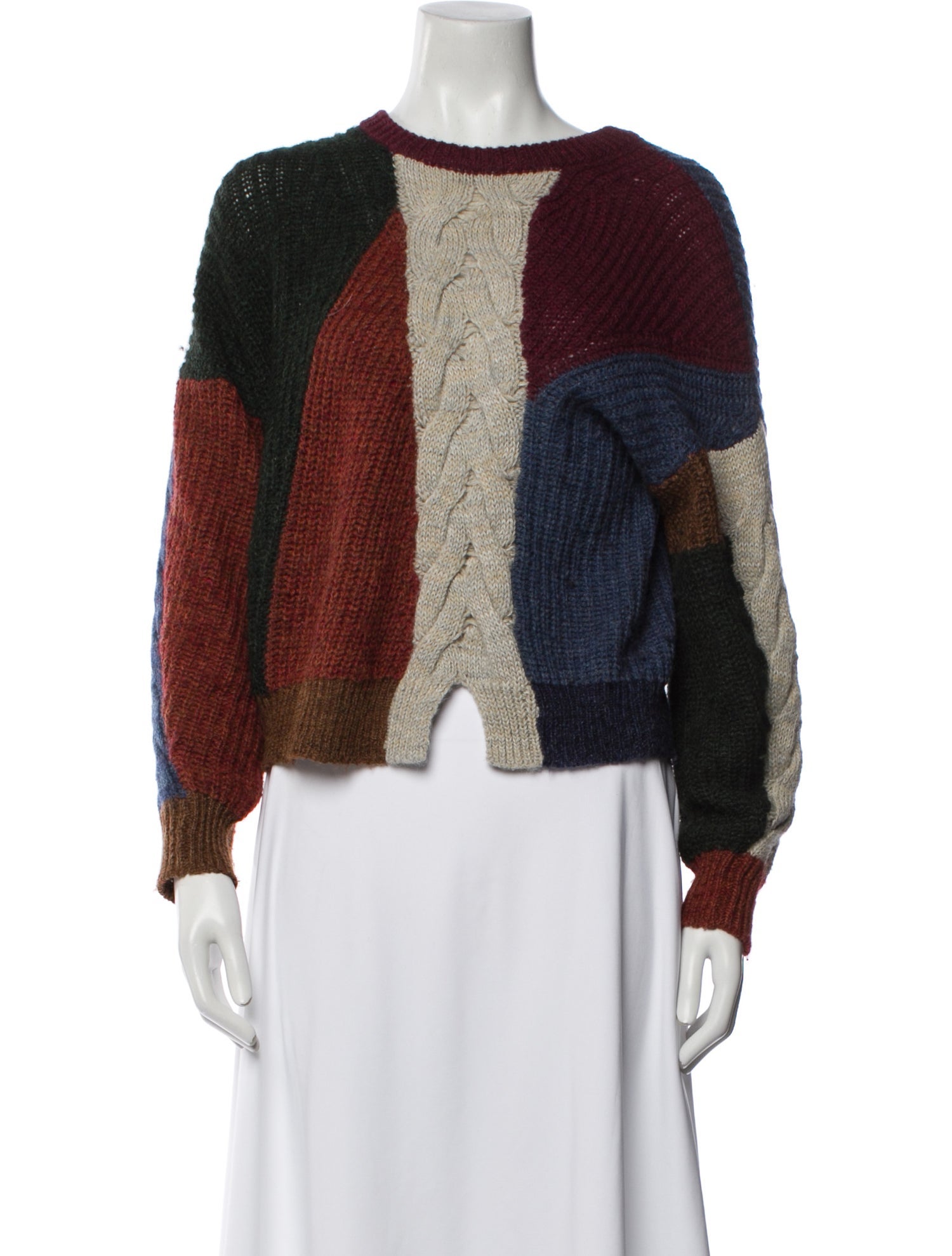 Étoile Isabel Marant Colorblock Pattern Crew Neck Sweater