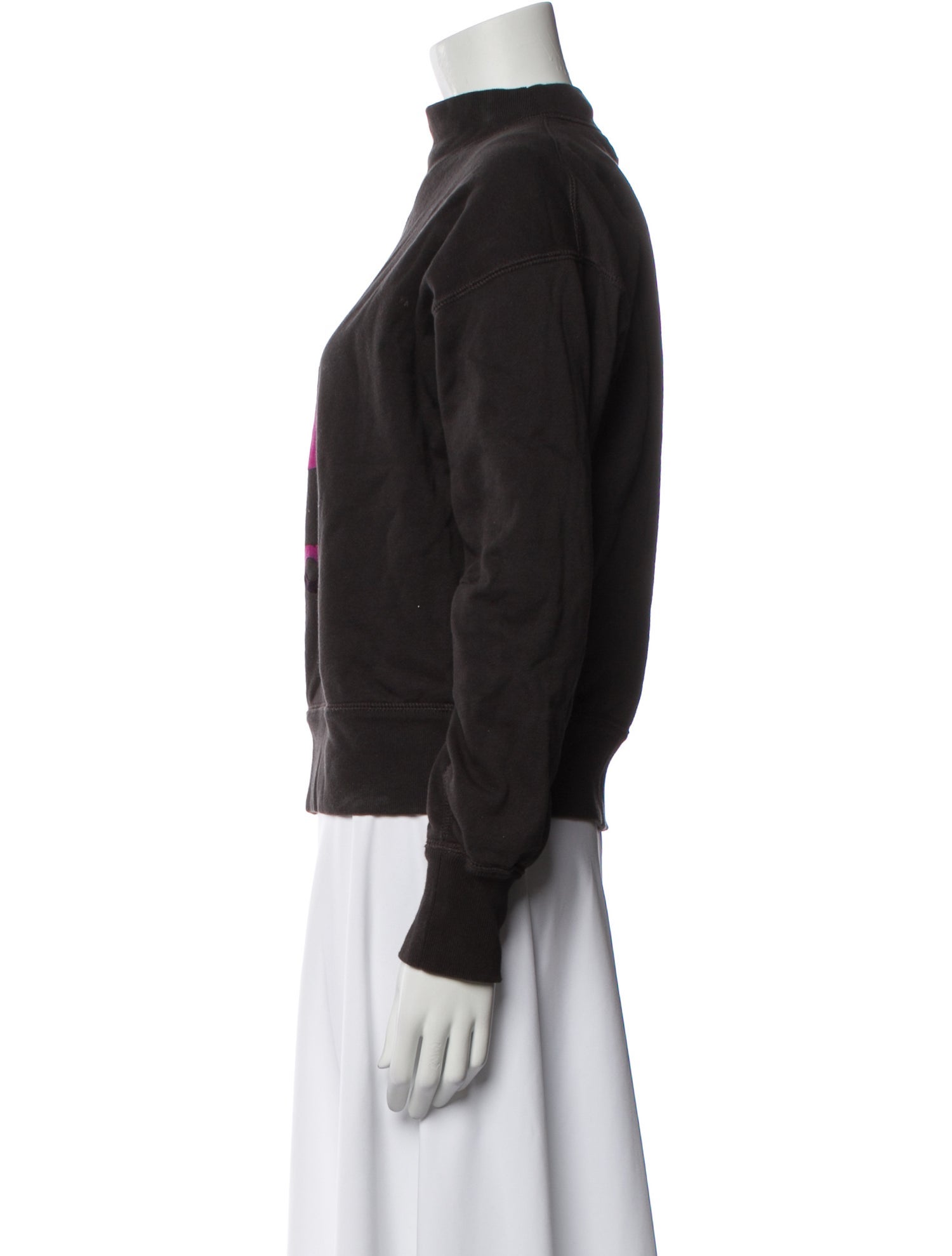 Étoile Isabel Marant Graphic Print Mock Neck Sweatshirt