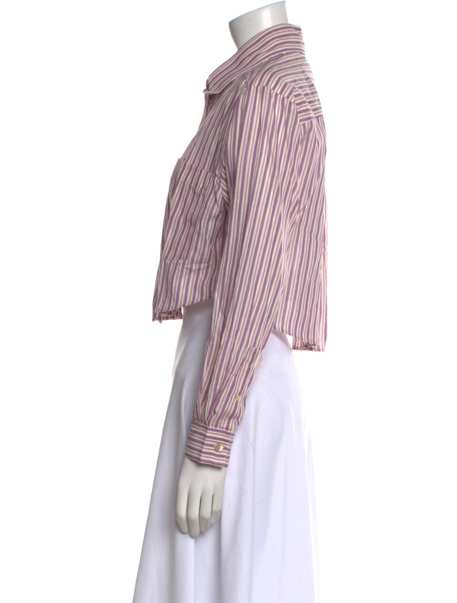 Étoile Isabel Marant Striped Long Sleeve Crop Top