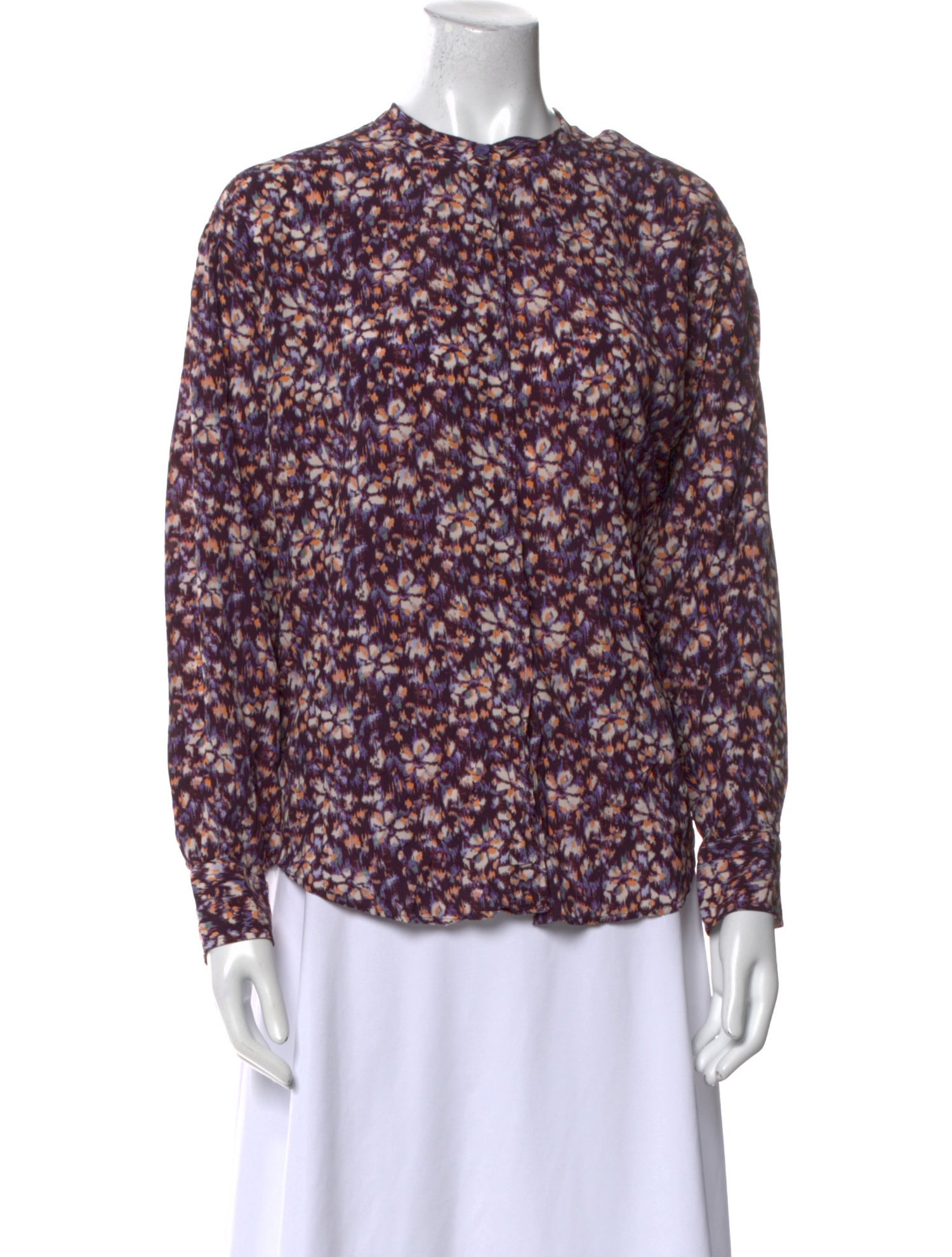 Étoile Isabel Marant Floral Print Crew Neck Blouse