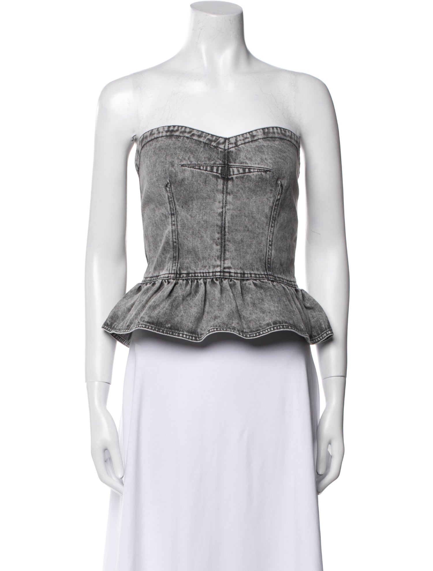 Étoile Isabel Marant Strapless Crop Top