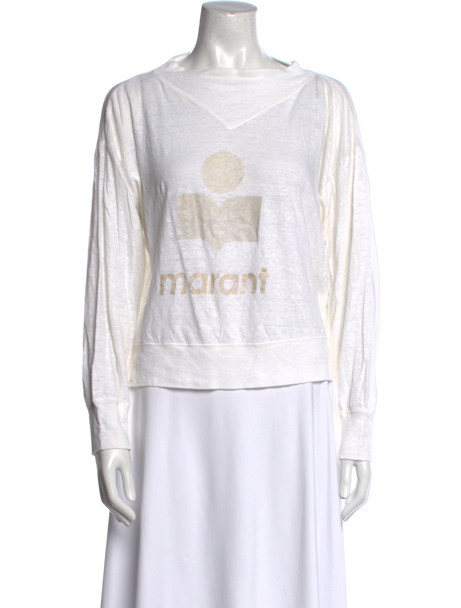 Étoile Isabel Marant Linen Graphic Print Sweatshirt