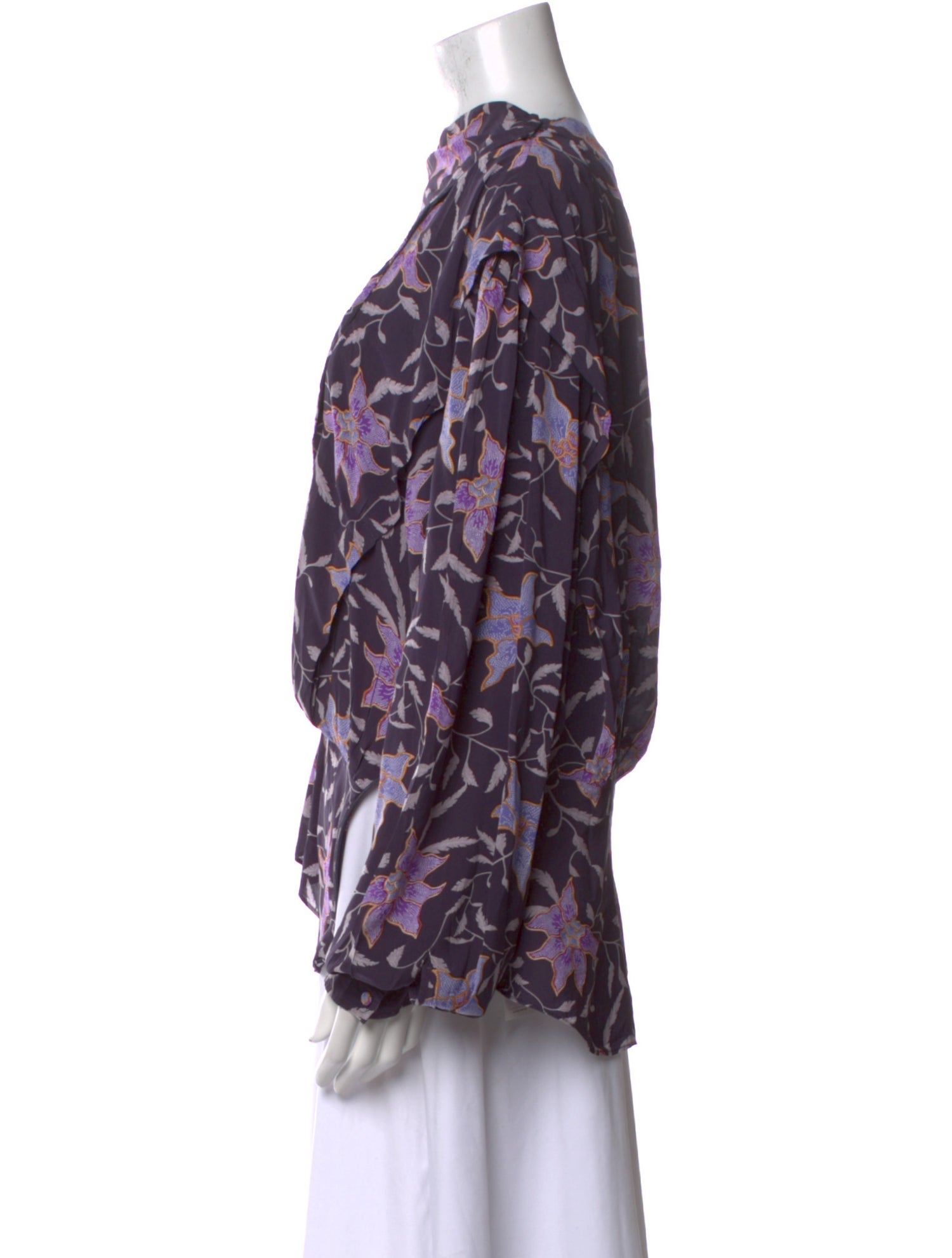 Étoile Isabel Marant Printed Bateau Neckline Blouse